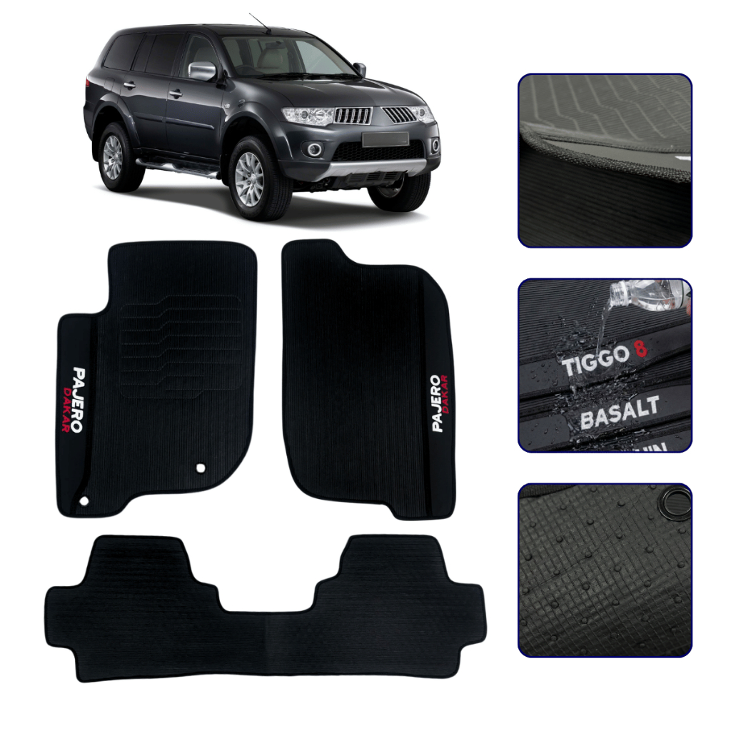 Jogo de Tapete Para Mitsubishi Pajero Dakar 2009 2010 2011 2012 2013 2014 2015 Kit Automotivo