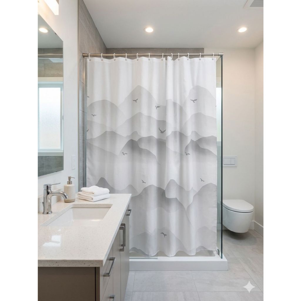 Cortina Box Banheiro PVC 1,80 x 180 Anti Mofo