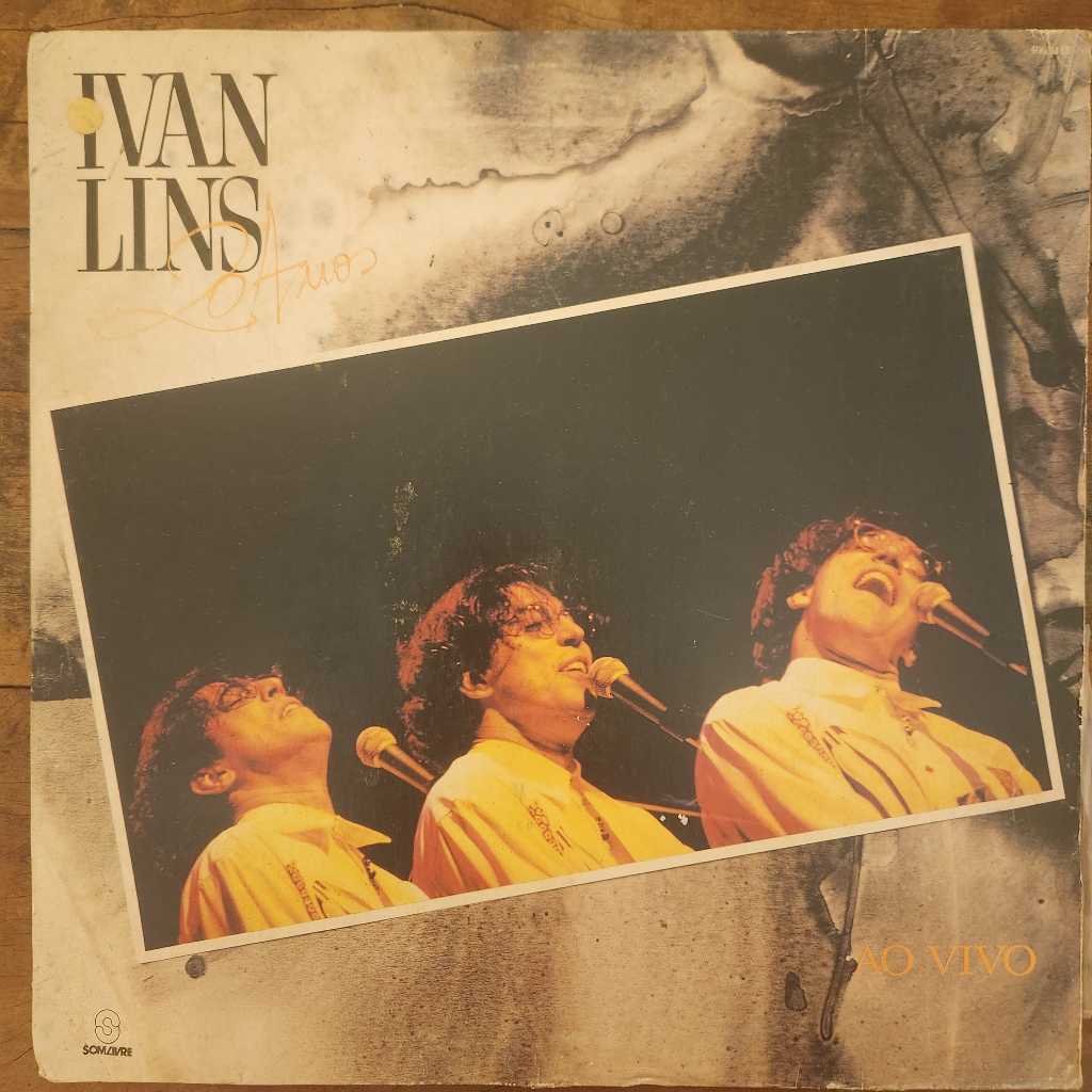 LP IVAN LINS - 20 ANOS AO VIVO - DISCO DE VINIL 1991- CONTÉM ENCARTE