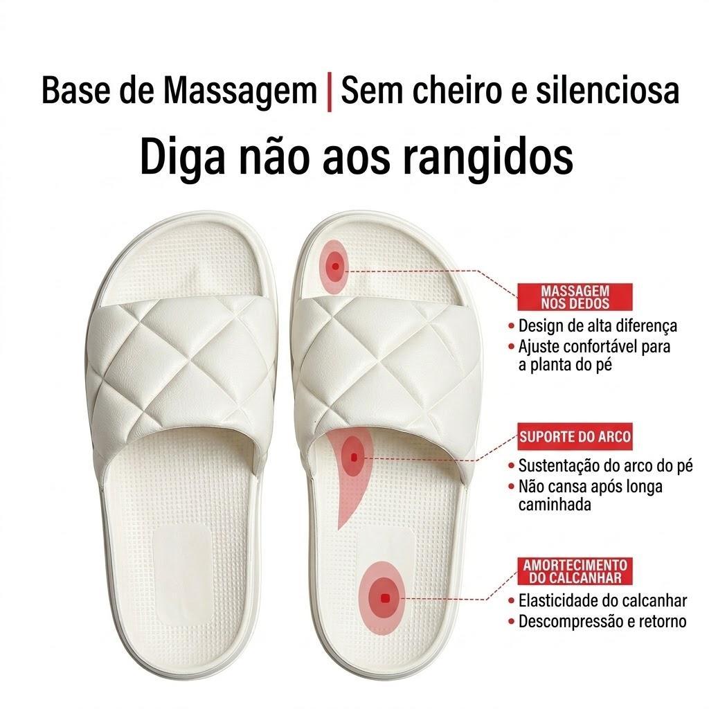 Detalhes do Sandália Chinelo EVA Confortável - Leve, Antiderrapante, Ideal para Praia e Casa
