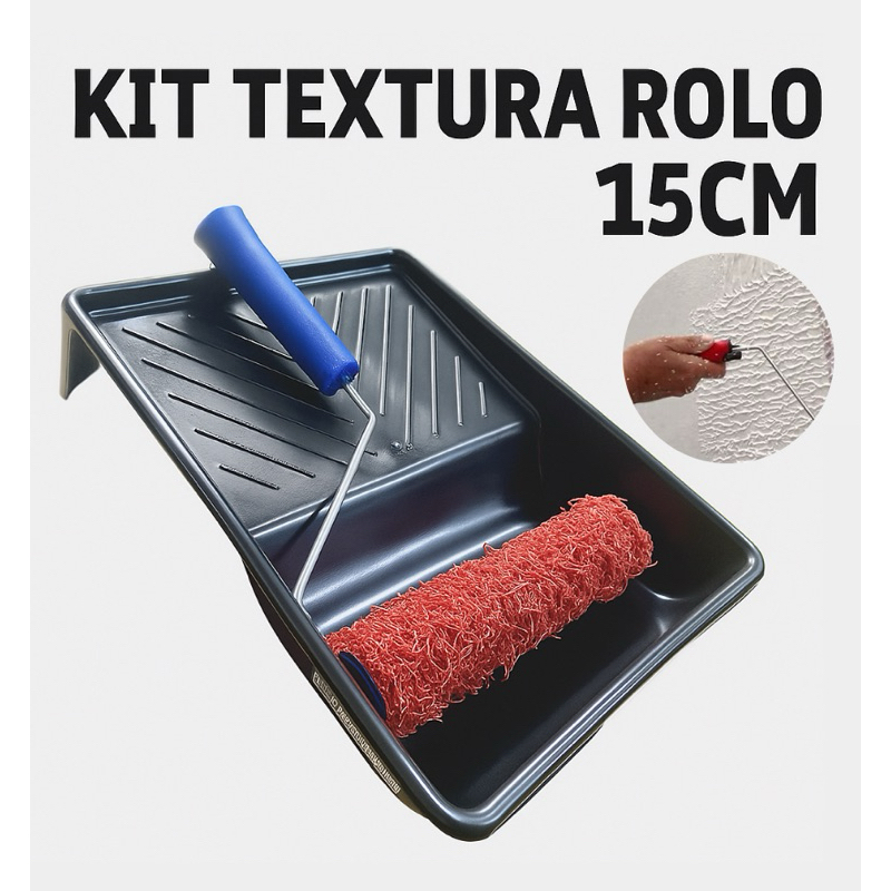 Kit Rolo de Textura 15cm Cabelo de Anjo Exportação + Bandeja Pequena (Massa Rolada)