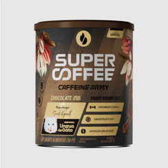 SuperCoffee - Chocolate Língua de Gato Lata (220g) Café energia