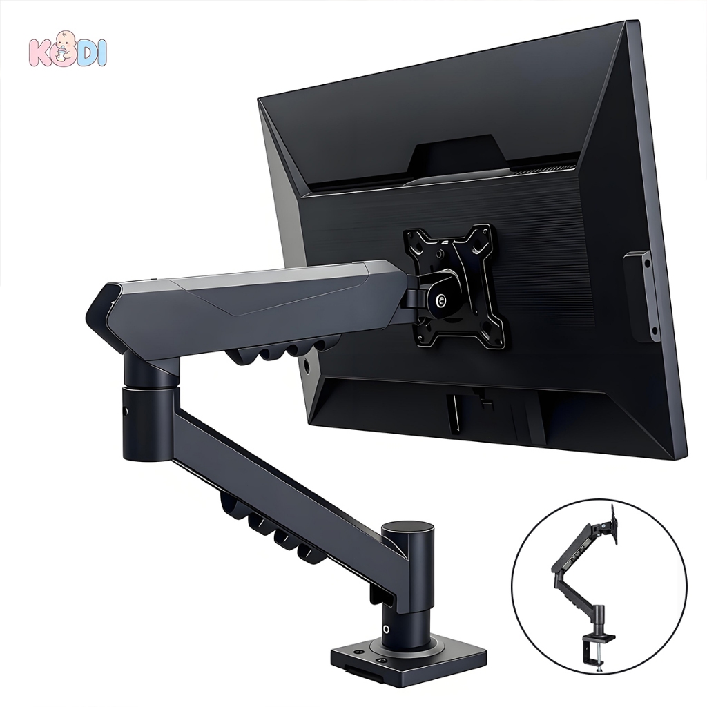 Suporte de Monitor Ergonômico  17-32" Capacidade de carga de 10 kg 360° Ajustável para Escritório e Jogos -U5