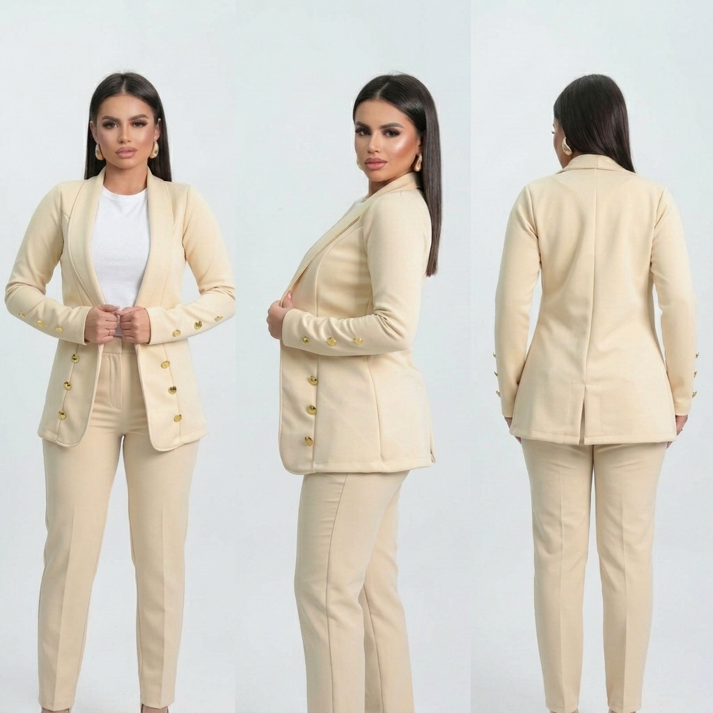 Blazer Femenino Neoprene com Modelagem Alongada para Mais Conforto inverno 2026