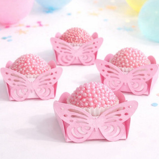 Kit 50 Forminhas Candy Color Borboleta – Tema Jardim das Borboletas