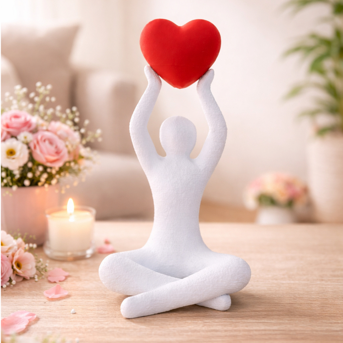 Decoração Dia das Mães com Escultura de Amor / decoração / decoração moderna