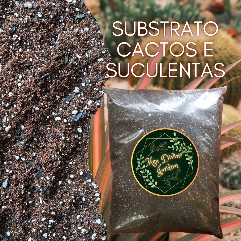 Substrato Profissional p/ Cactos e Suculentas - Mix Biólogo 4L (Drenagem Máxima e Perlita)