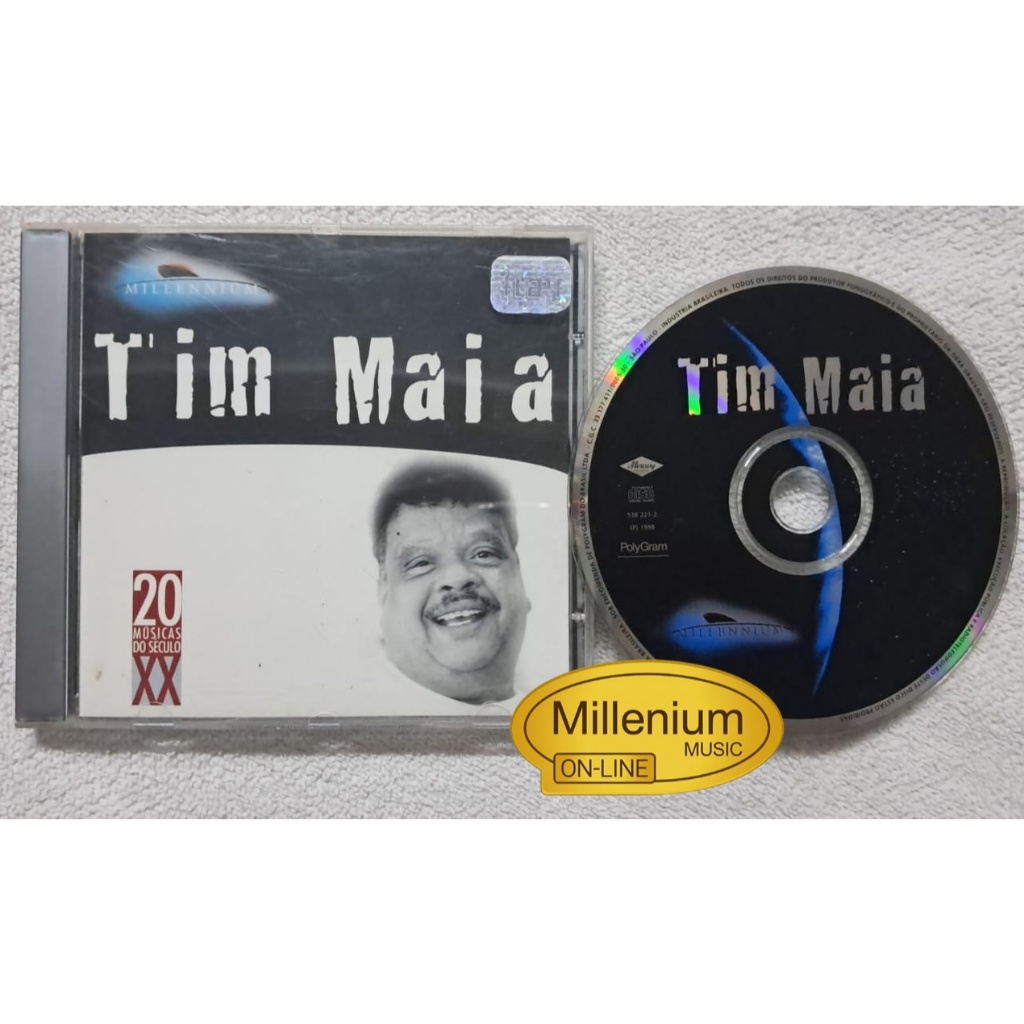 CD Tim Maia  Millennium   20 Músicas Do Século XX - 1998 Original Gravadora Colecionador Ótimo Estado
