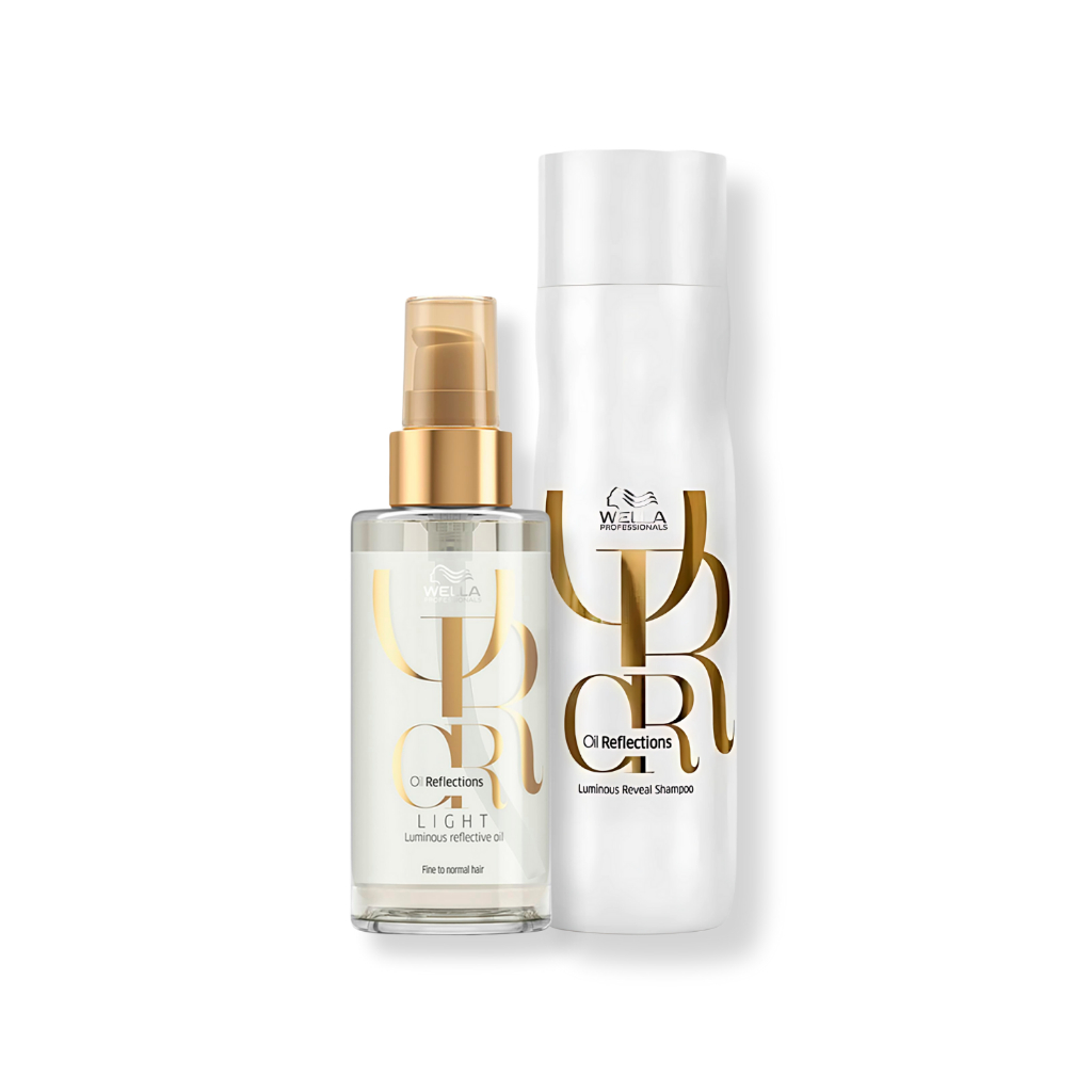 Kit Wella Professionals Oil Reflections - Shampoo 250ml + Óleo Light 100ml