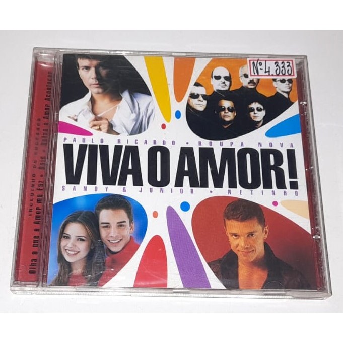 Cd - Viva O Amor - Paulo Ricardo,Sandy & Junior,Roupa Nova & Netinho - Universal - 2000