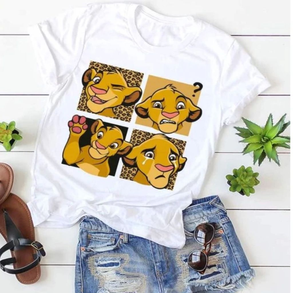 CAMISETAS ADULTA INFANTIL PERSONAGENS MODERNA DESCOLADA TENDENCIA 100%ALGODAO DIVERTIDA ESTILOSA DELICADA FOFA NOSTALGIA