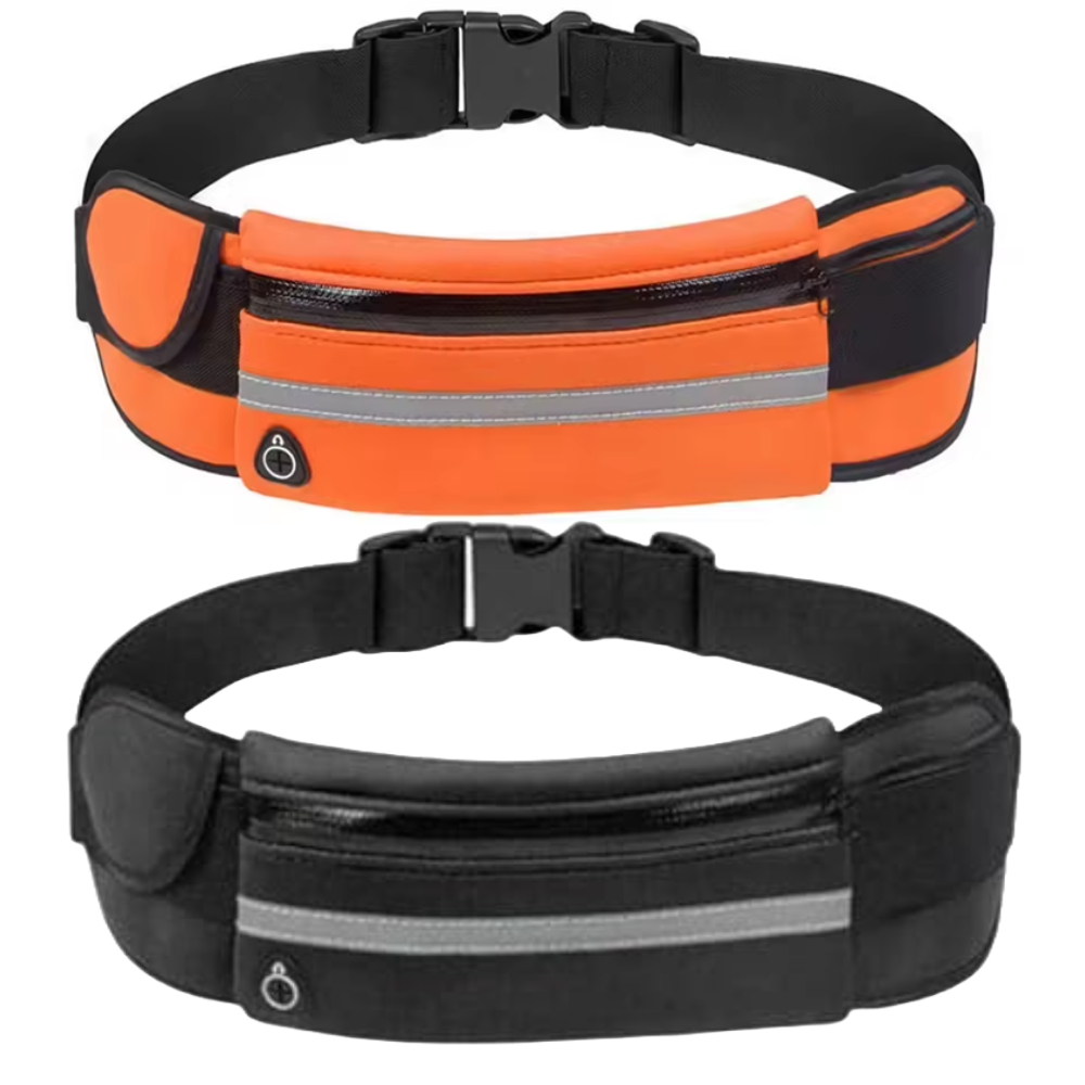 Pochete Esportiva Impermeável Kit com 2 Corrida Academia Caminhada Ciclismo Ajustável Doleira