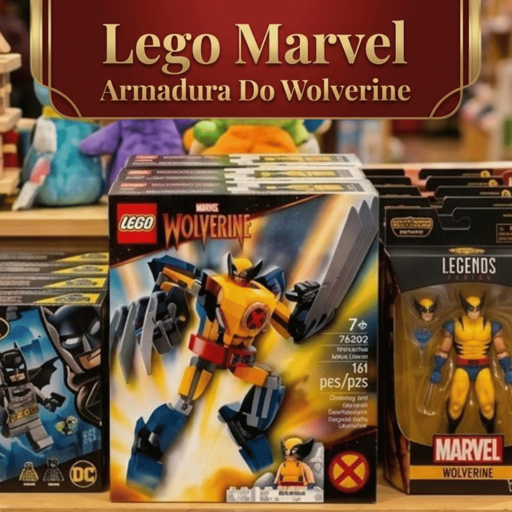 Lego Marvel Armadura Robô Do Wolverine 76202 Kit De Montar Articulado Boneco X-Men 141 Peças