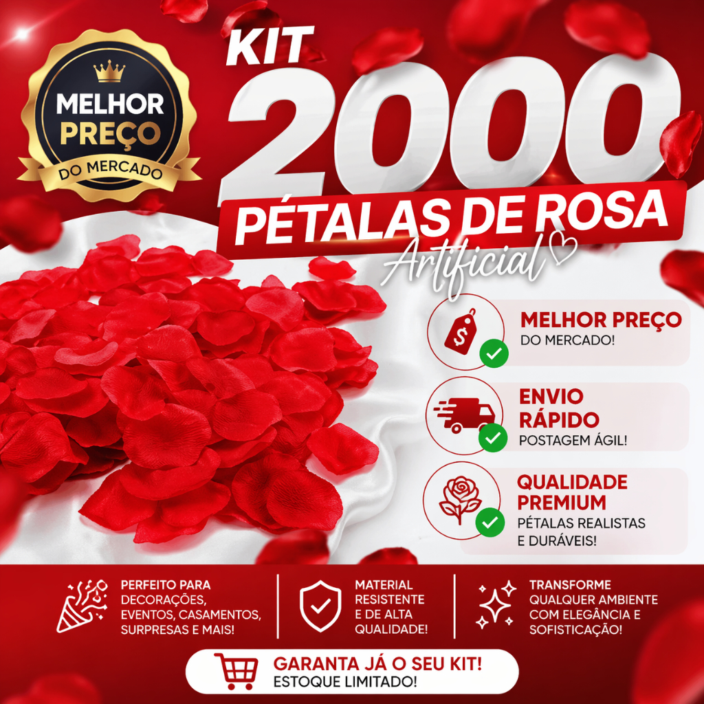 Pétalas De Rosa 2000/1000/500 UN Artificial Romântico Namorados Vermelho Decoração Casamento Festa