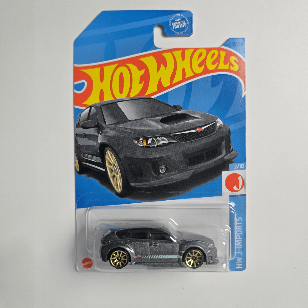MIniatura Hot Wheels Subaru WRX STI Cinza
