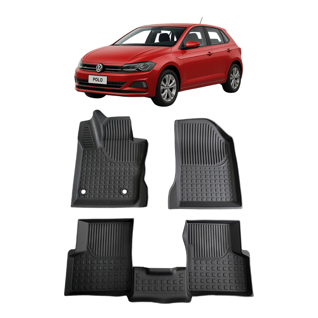 Tapete Tipo Bandeja VW Polo 2017 2018 2019 2020 2021 2022 a 2026