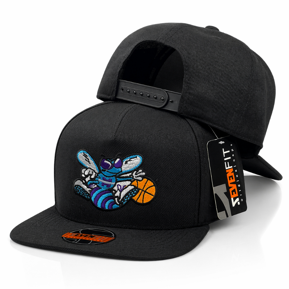 Boné de Basquete Aba Reta Bordado anos 90 Hornets