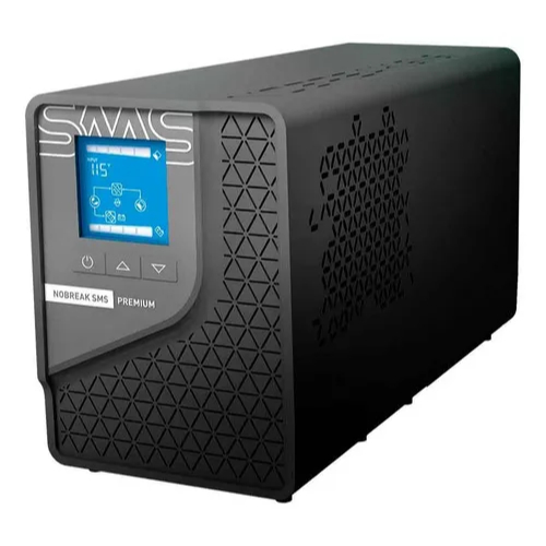Nobreak SMS Premium 700VA Bivolt Senoidal Entrada/Saída Bi/Bi WiFi 6 Tomadas WiFi LCD VRLA 12V