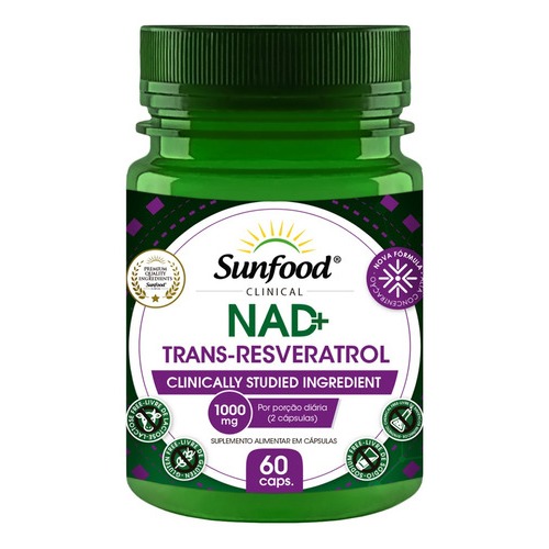 Nad+ Com Trans Resveratrol 1000mg 60caps