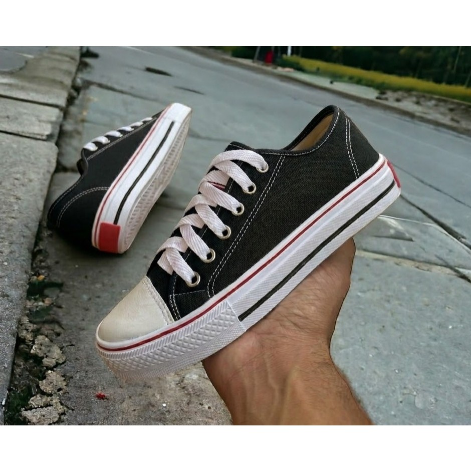 Tênis All Casual Preto Star Tradicional Masculino e Feminino Leve