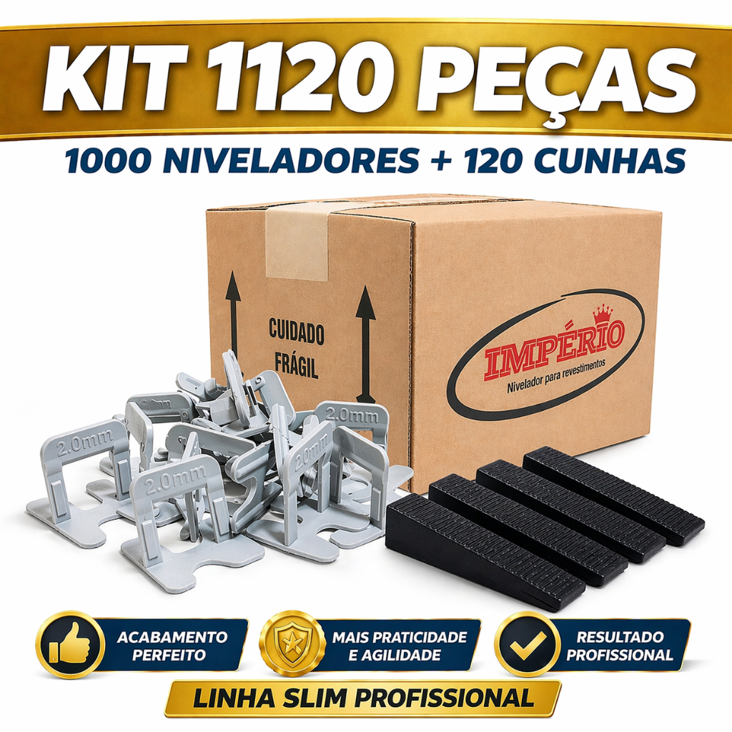 Espaçador Nivelador Para Porcelanato E Piso 1000 Peças + 120 cunhas Oferta!