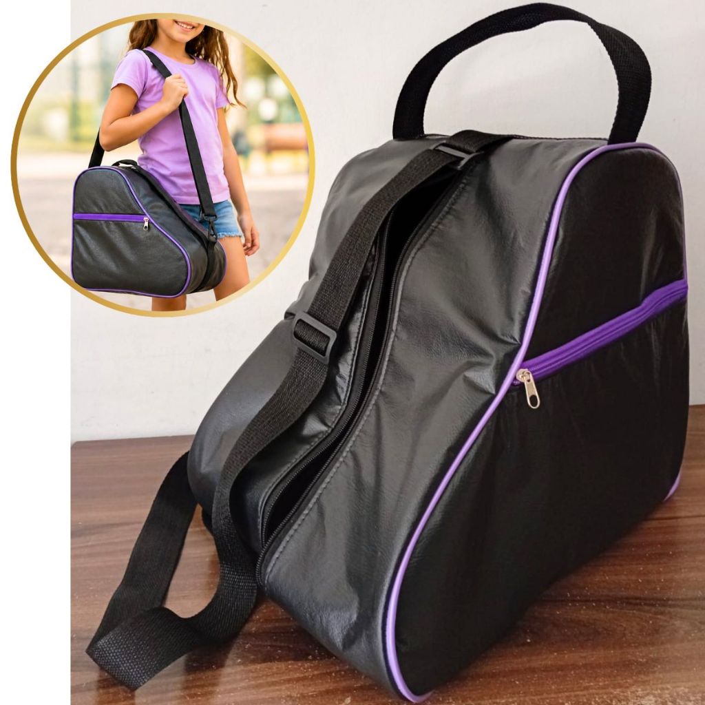 Transporte Seus Patins com Conforto com a bolsa / mochila para patins quad inline roller