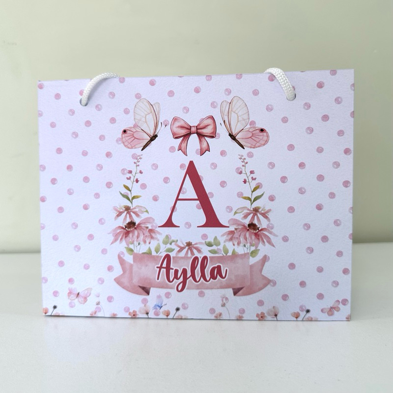 PEGUE E MONTE - Sacolinha Personalizada Jardim Encantado I Jardim Borboletas | Lembrancinha Aniversário - Festa Infanti