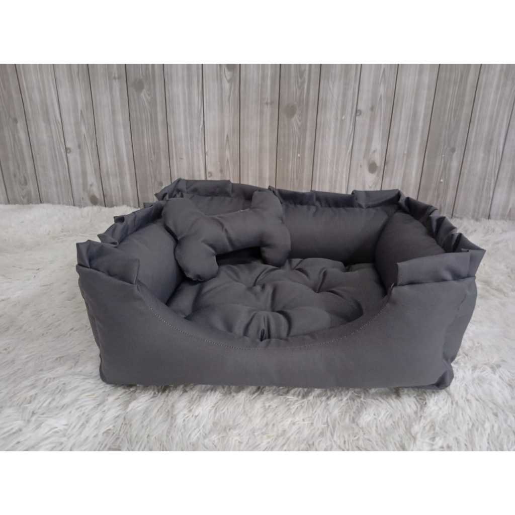Caminha Pet Tricoline Grey M Tecido Oxford Cinza, Tricoline Cinza Para Caes E Gato Cama para pet