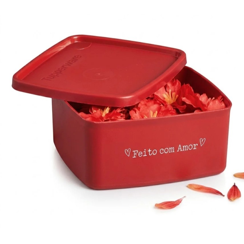 Tupperware Jeitosinho 400ml Feito com amor Tupper