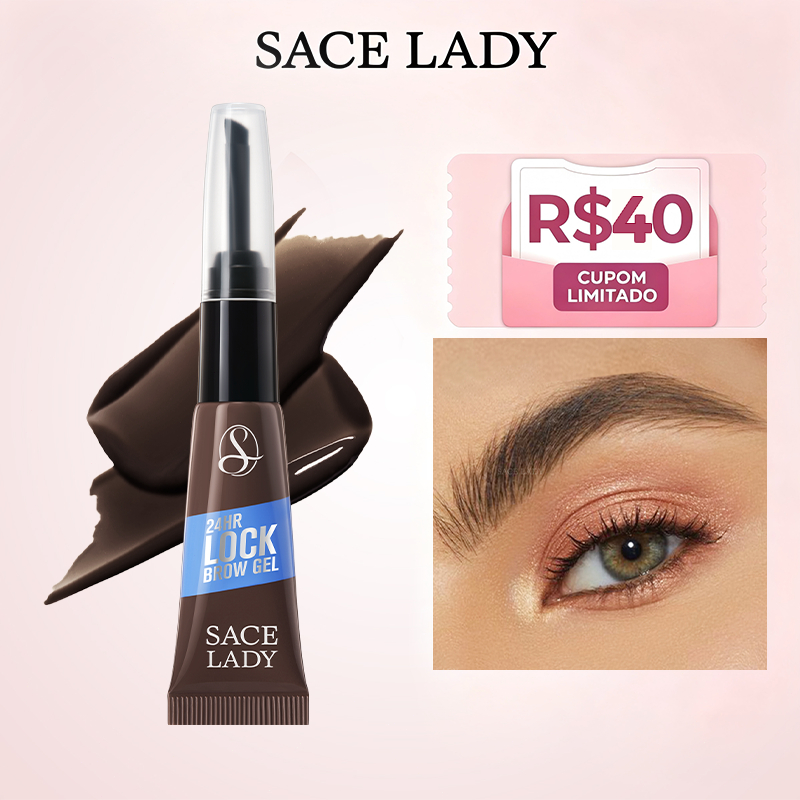 Gel para sobrancelhas SACE LADY 24h de Fixação Gel de Coloração de Longa Duração e à Prova d’Água