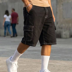 Bermuda Cargo Masculina Short Tático Balão Estilo Streetwear Largo