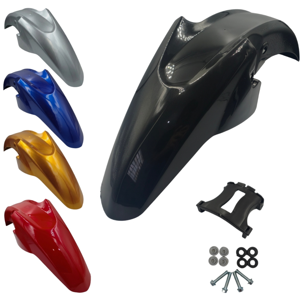 Kit Paralama Cg Titan Fan Start Cargo 125 150 160 2014 2015 a 2024 Preto Vermelho Branco Azul + Suporte Parafusos Aranha