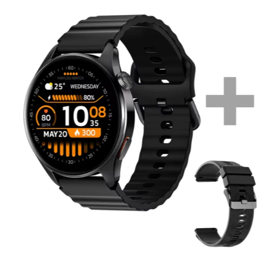 (NOVO) Relogio Haylou Watch 4s Smartwatch GPS | Original | Garantia | Envio Rapido | Preto