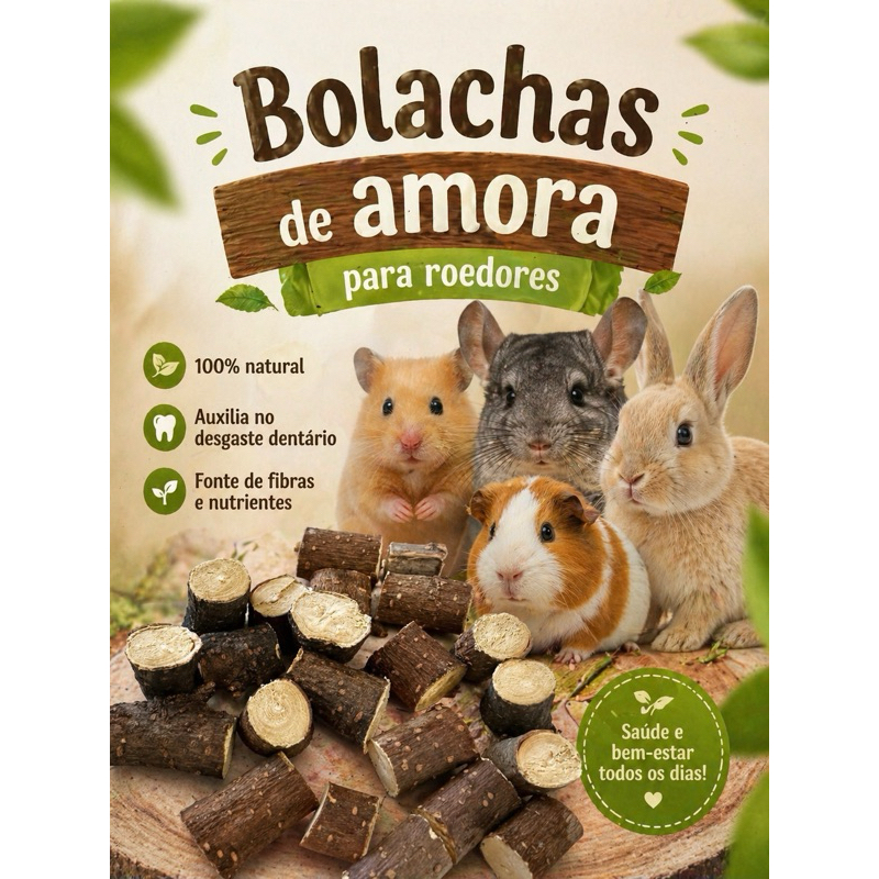 bolacha de Amora para roedores em mini bolachas petisco Hamster,coelhos,ratos,aves,porquinhos,chinchilas
