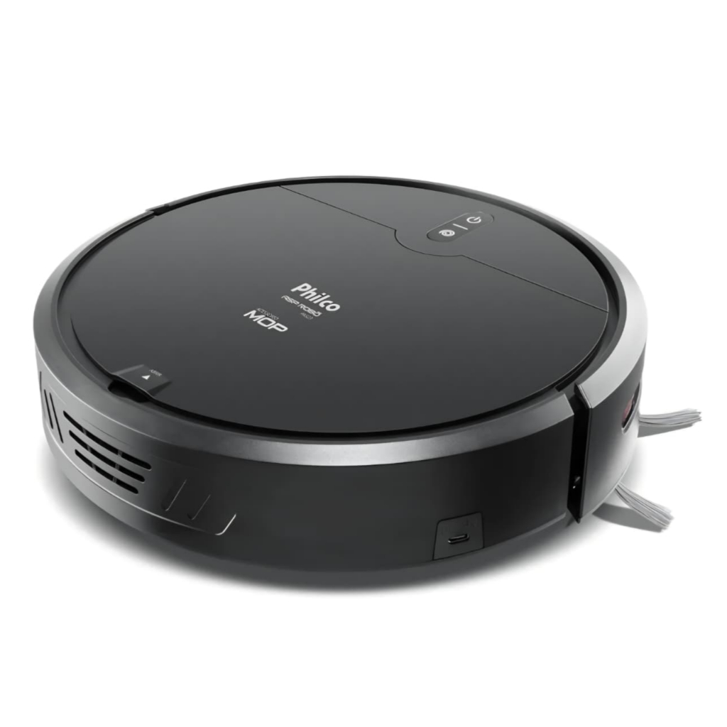 Aspirador De Pó Robô Philco 3 Em 1 Pas23 Com Mop Anti Queda