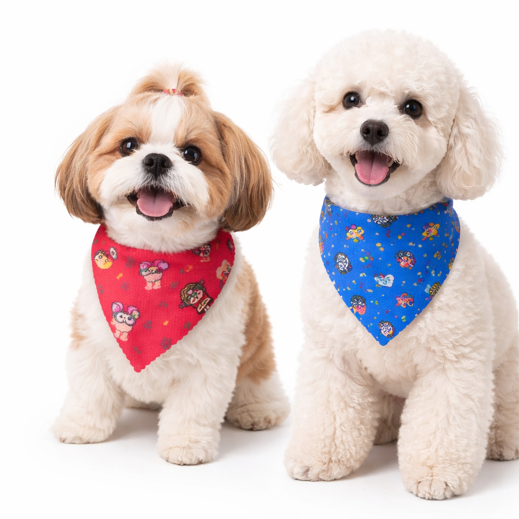 25/50/75/100 Bandanas Pet, Gargantilha Pet, BANDANA Pet ESTAMPADA DIA A DIA PEQUENO PORTE ATACADO