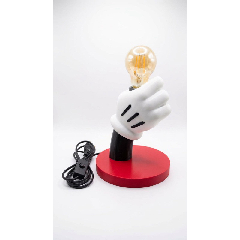 Luminária Decorativa Mão Retrô | Design Criativo | Luz Aconchegante