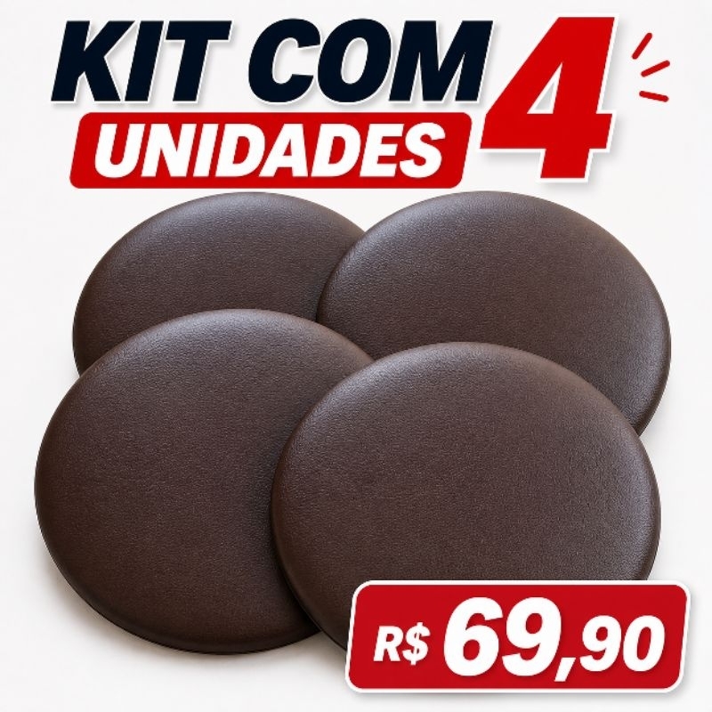 Assento  para banqueta alta com 33cm Impermeável Macio Antiderrapante Base MDF ⭐ Bem Avaliado