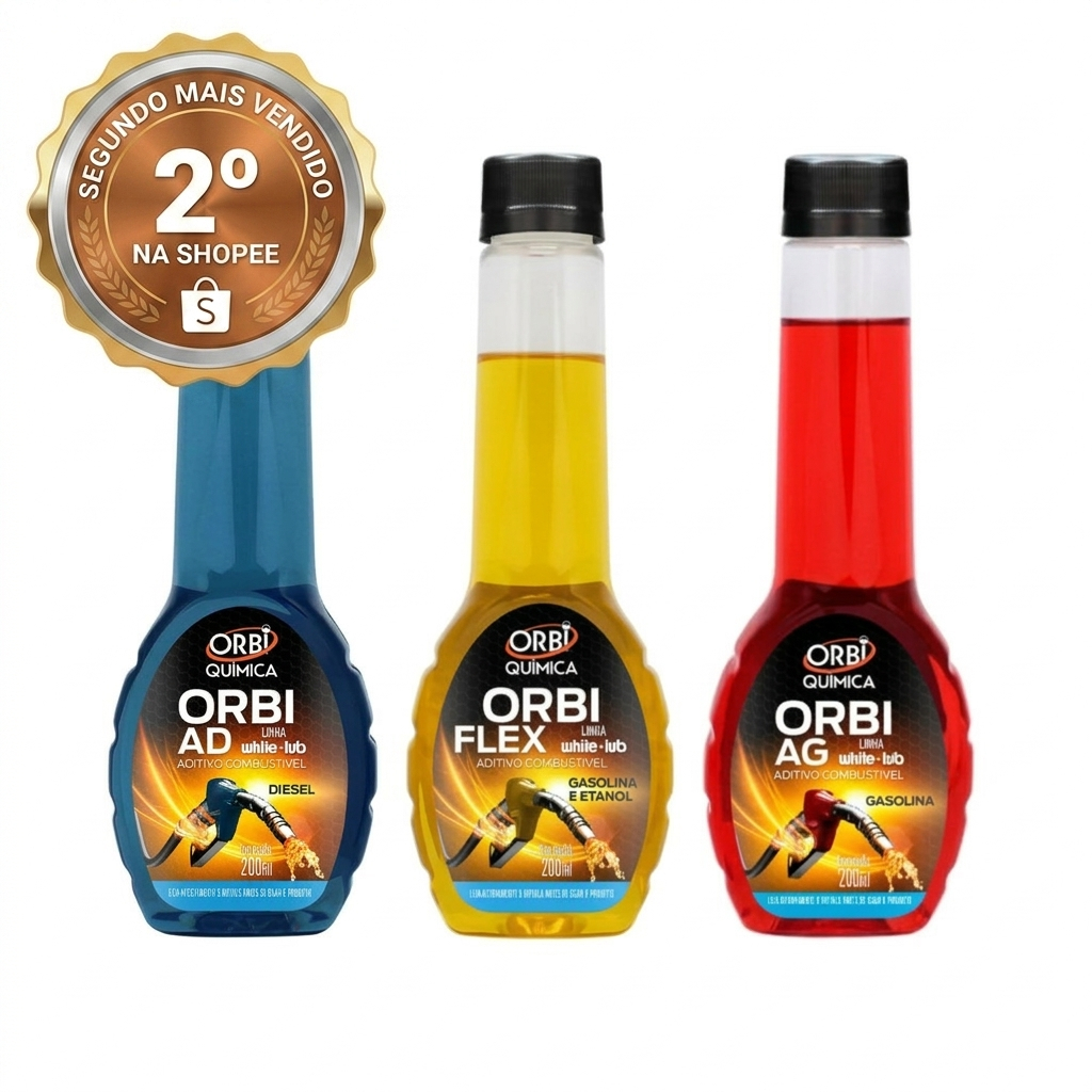 Aditivo para Combustivel Orbi 200ml - Flex, Gasolina ou Diesel