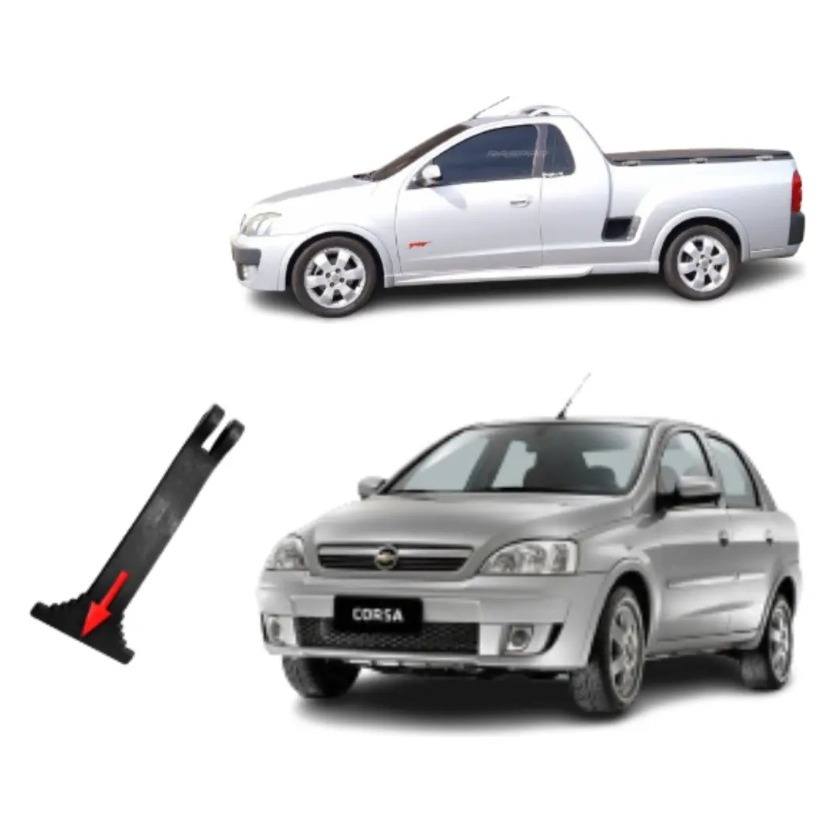 Alavanca Puxador Trava Capô Original Chevrolet Novo Corsa Hatch Sedan Montana 2008 e diante 94701158