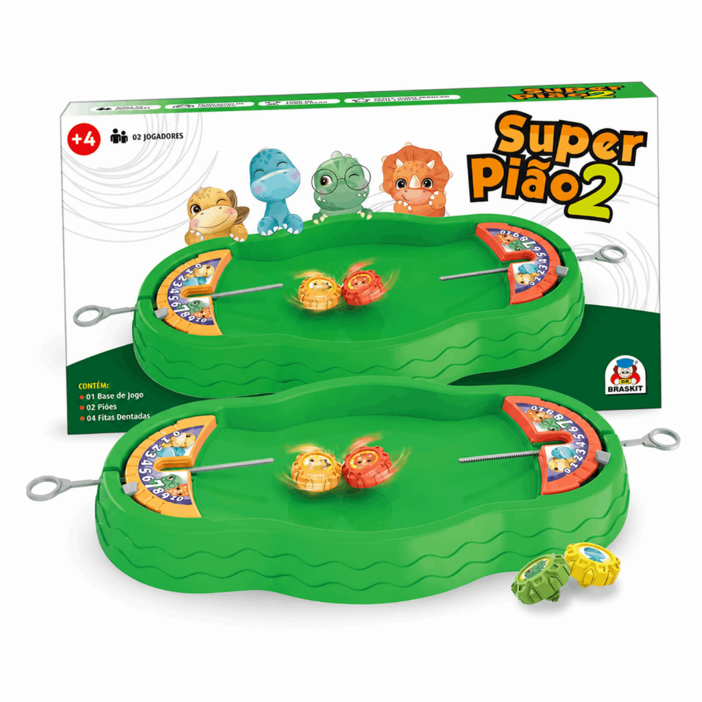 Jogo Super Pião 2 Arena Batalha Infantil 2 Jogadores