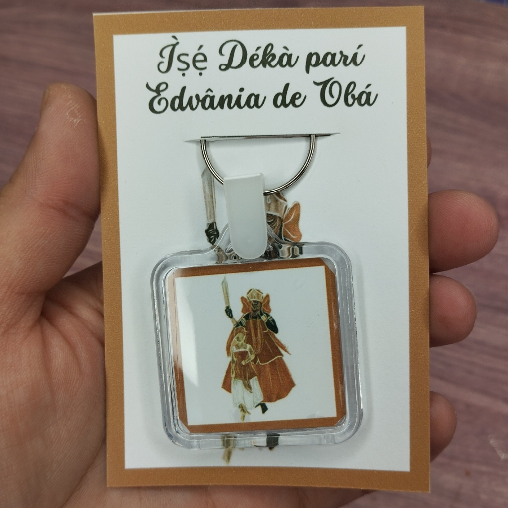35 Unidades - Chaveiro Orixá Obá Siré Personalizado Lembrancinhas