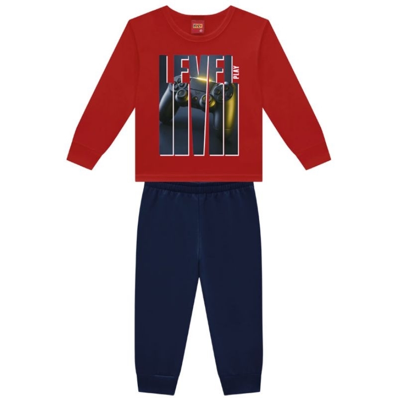 Conjunto Infantil Menino Confortável Estiloso Inverno Kyly Lançamento Tamanho 4-8