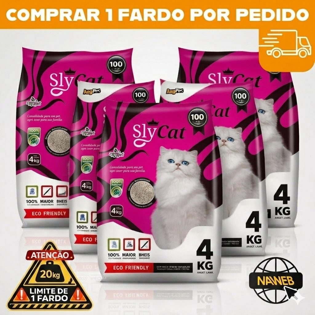 Kit 5 Pacotes Areia Granulado Sanitário Higiênico -Absorção Rápida, Anti Odor Forma Torrões Firme 20kg Total.