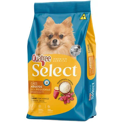 Quatree Select Ração para Cães Adultos Raças Pequenas Carne 20kg