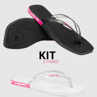 Kit Chinelo Feminino Traserinha Personalizado Macio Leve