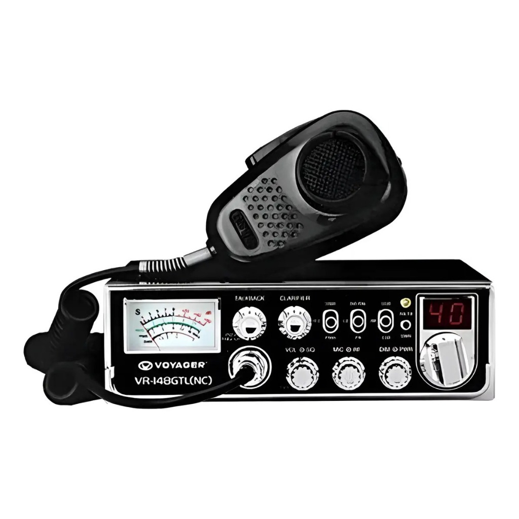 Rádio PX Amador Voyager VR-148GTL 80 Canais Para Caminhão AM/USB/LSB Preto