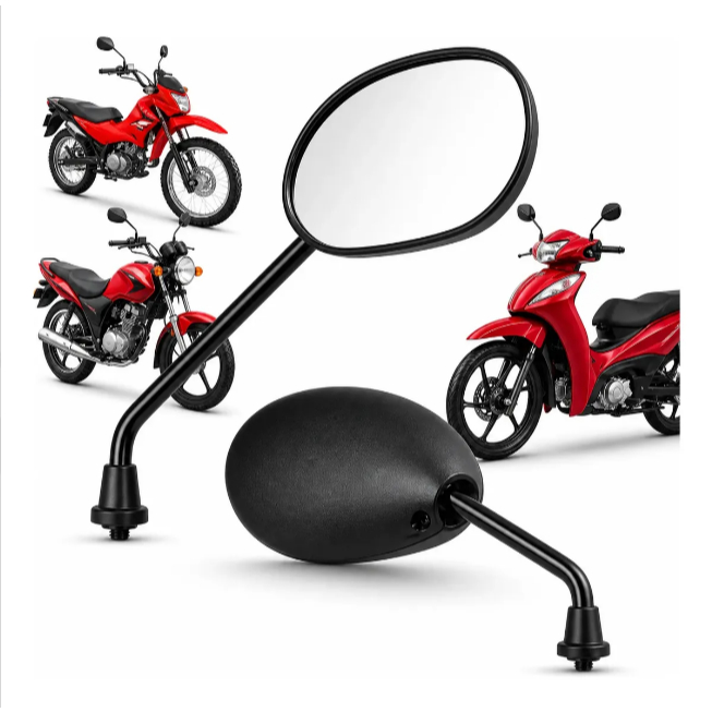PAR ESPELHO RETROVISOR HONDA BIZ 100 110 125 POP 100 110 BROS 125 150