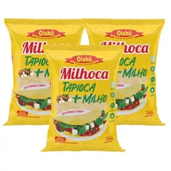 Kit Milhoca Mansão Maromba 500g - TAPIOCA + CUSCUZ / 3 Pacotes