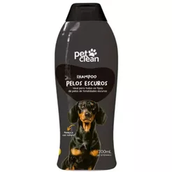 Shampoo e Condi. Pelos Escuros P/ Cães Gatos Pet Clean 700ML